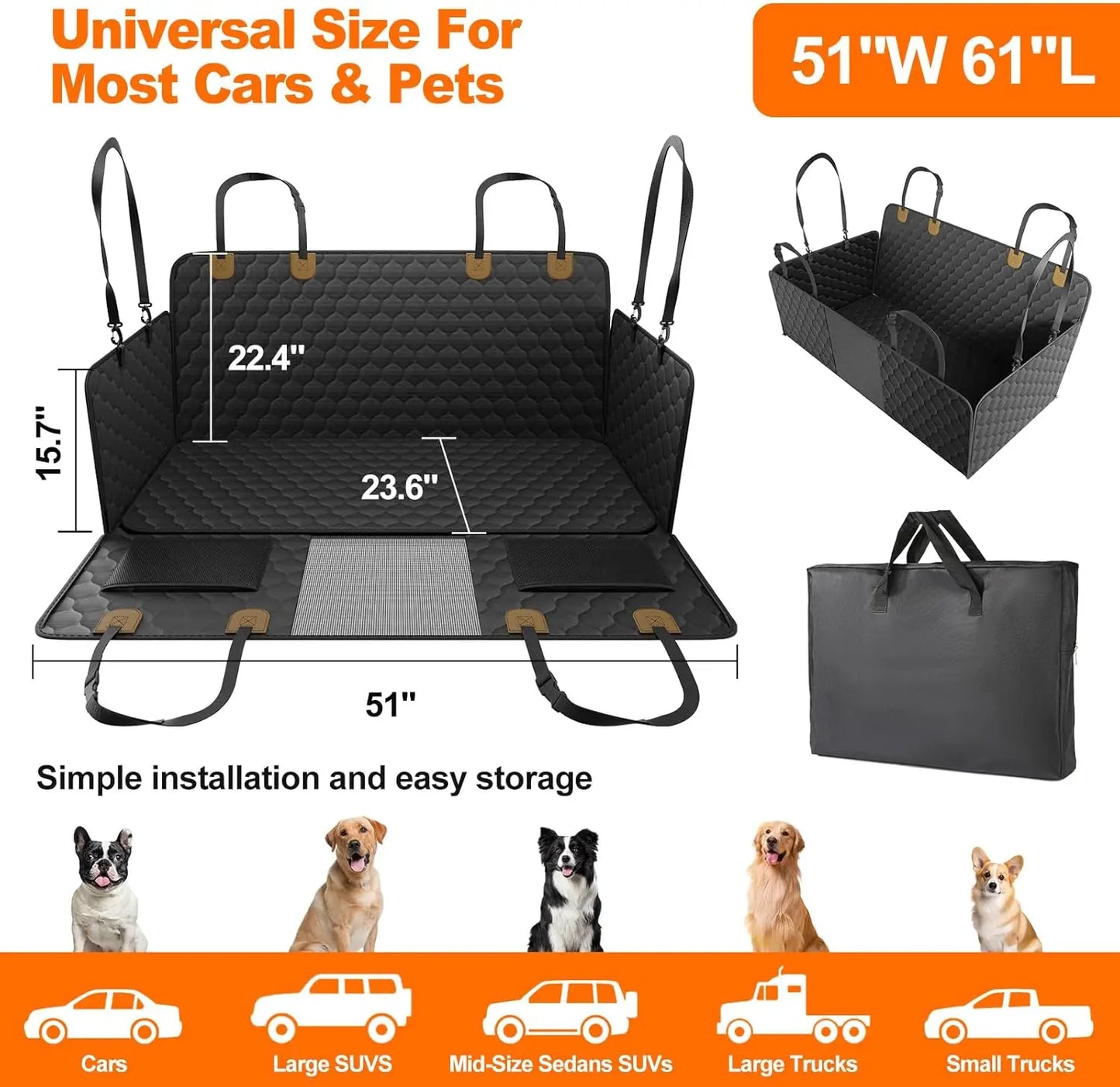 Pet Travel Foldable Car Seat