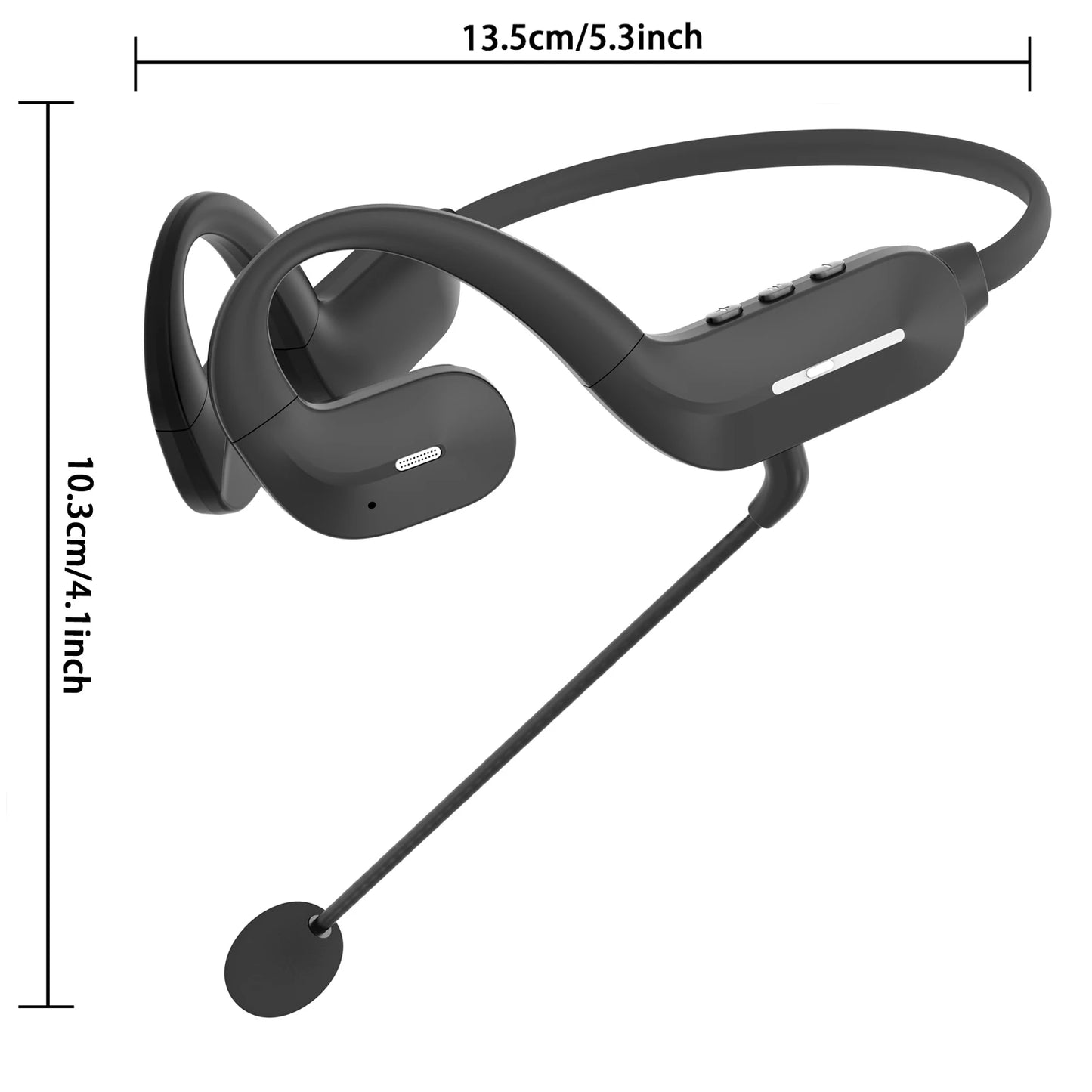 Open Ear Headphones with Mic