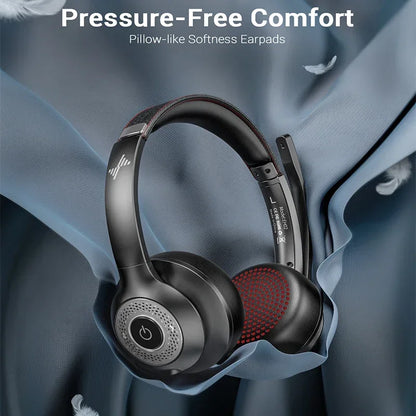 Wireless Bluetooth Headset ANC MIC for Work Computer Headphones USB Dongle Mute Mic for MacBook Headset Phone