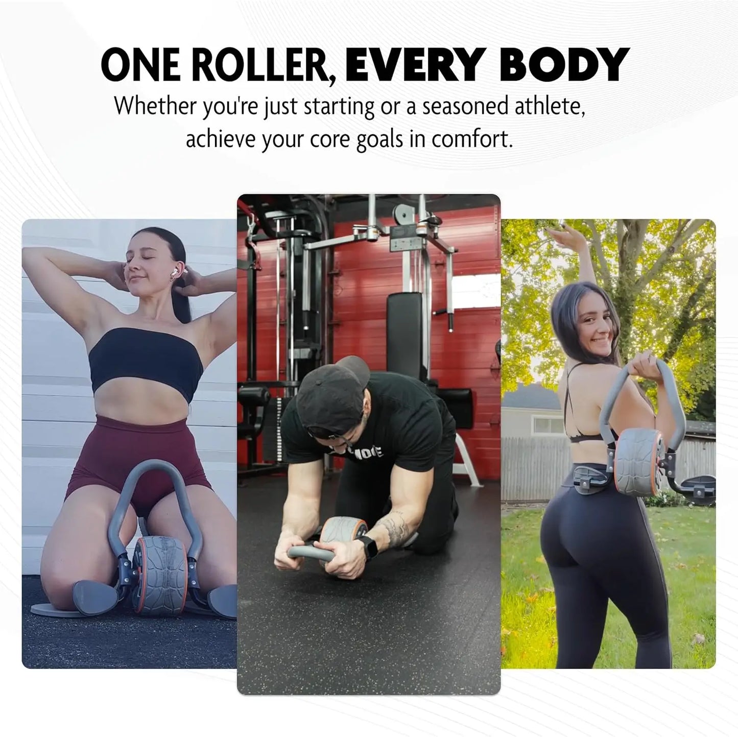 Ab Roller Wheel with Elbow Support