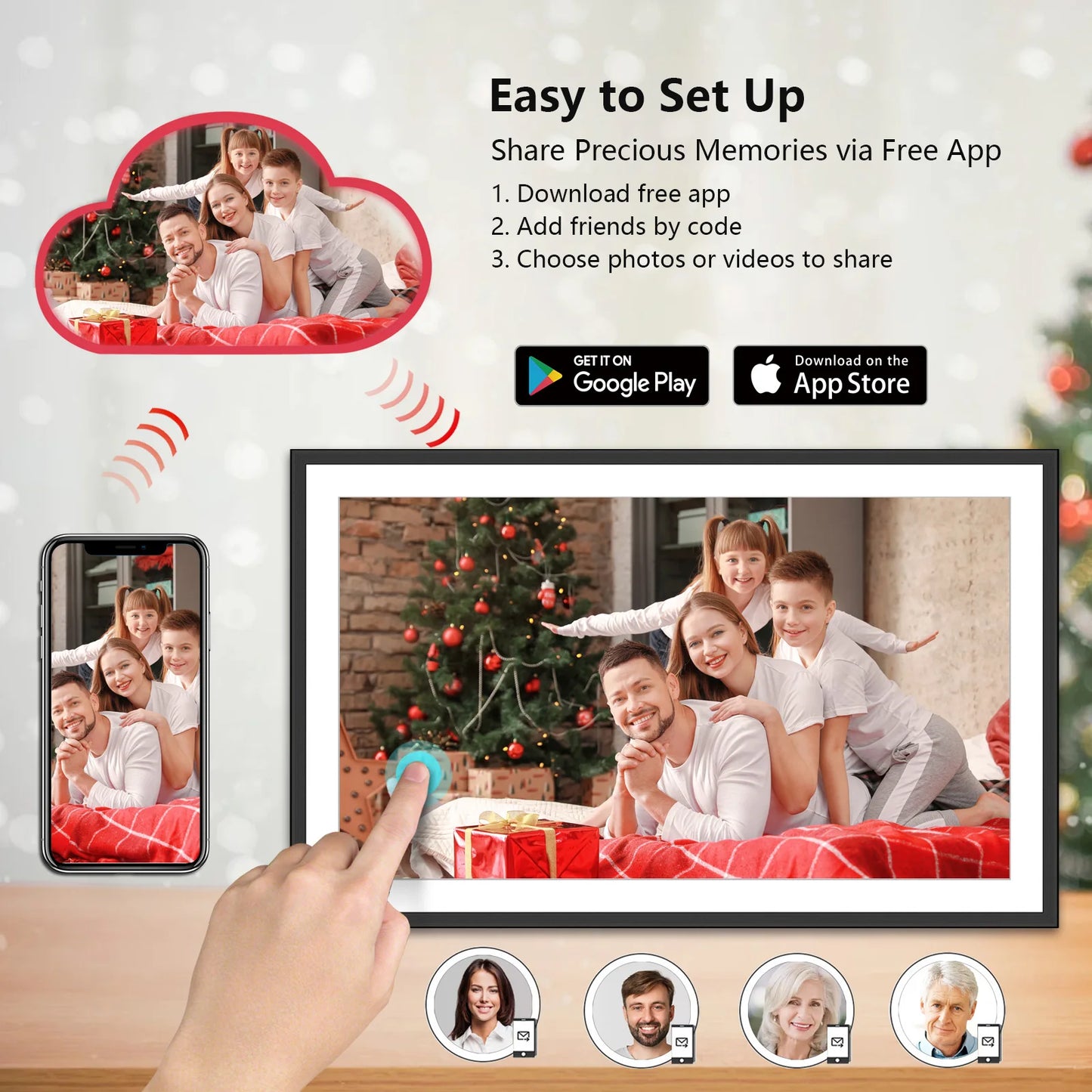 15.6 Inch Smart Digital Photo Frame