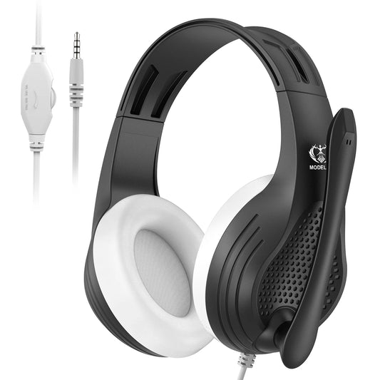 3.5mm Wired Over-Ear Headphones with Mic