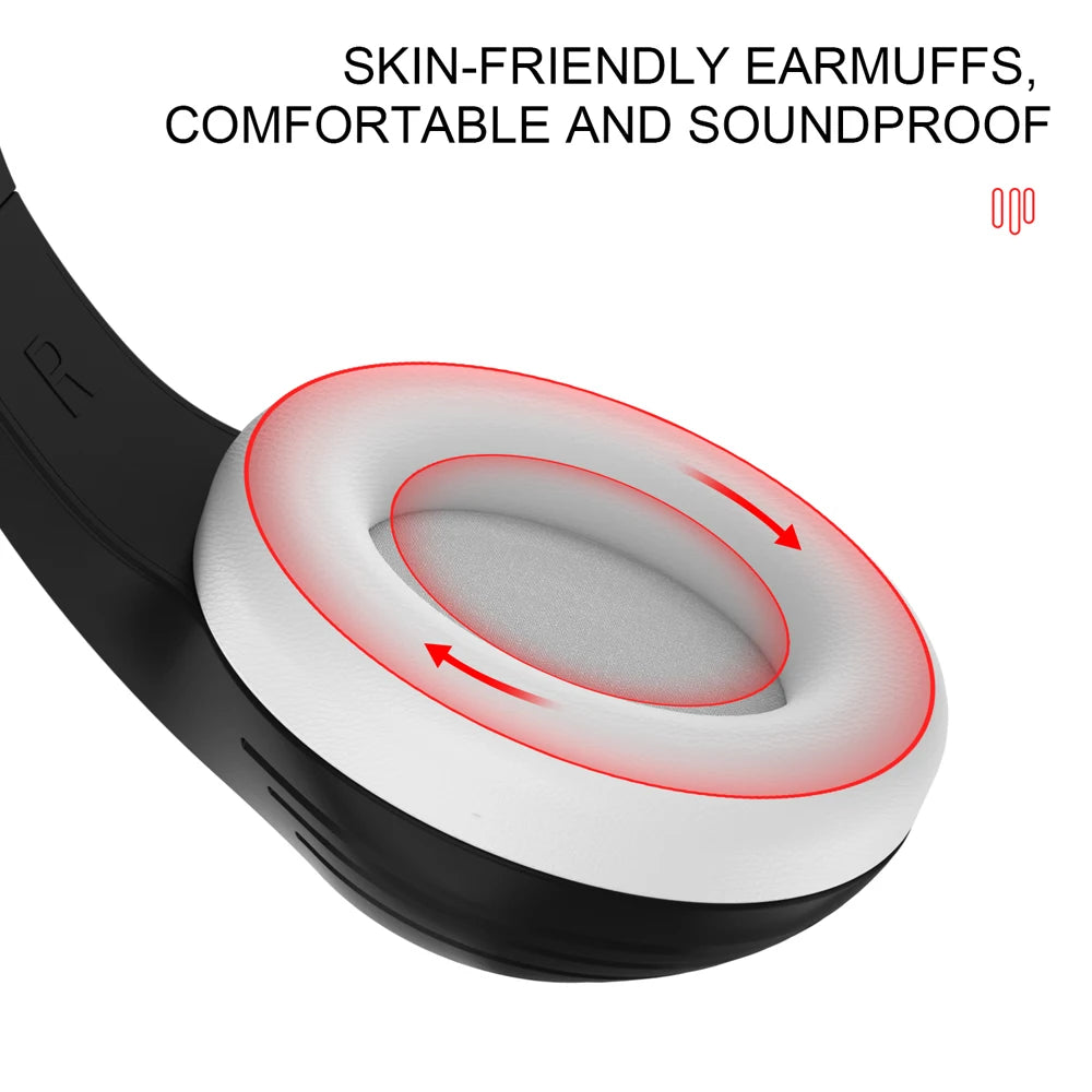 3.5mm Wired Over-Ear Headphones with Mic