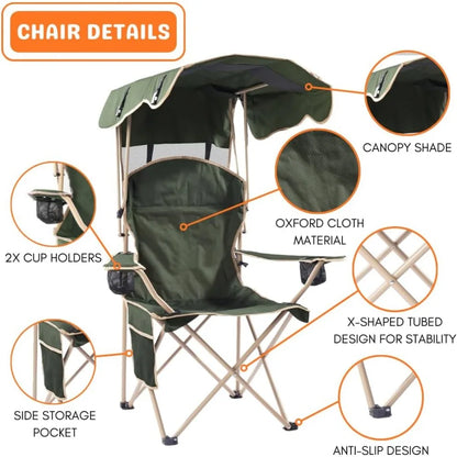 Folding Chairs with Canopy
