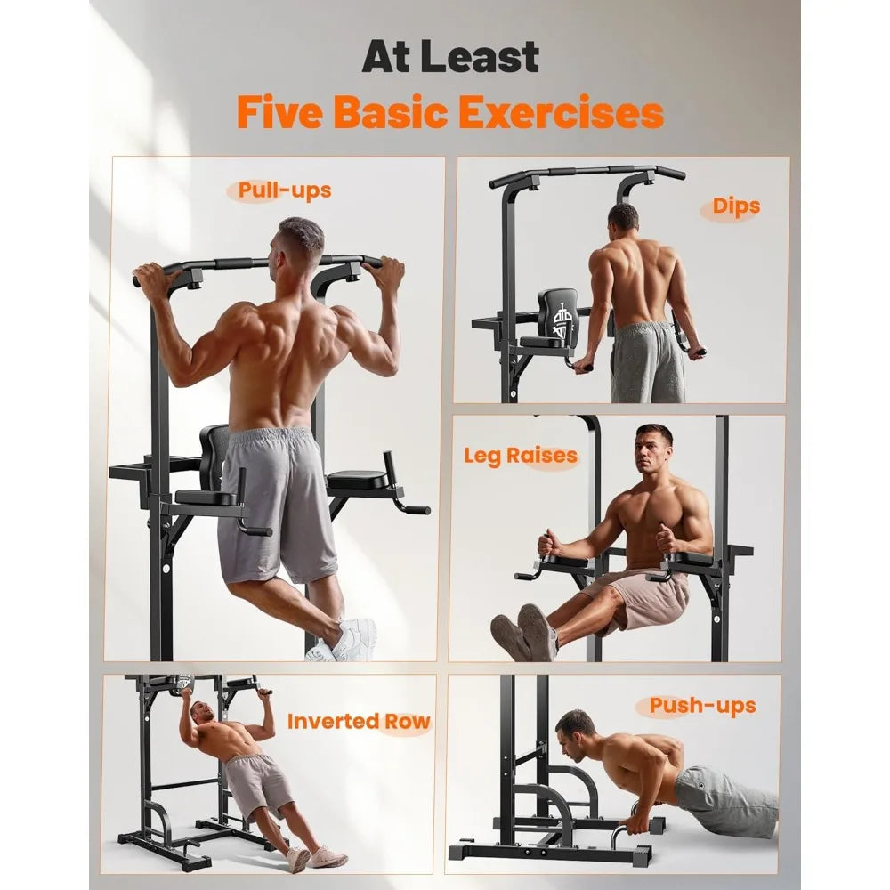 Power Tower Pull Up Dip Station