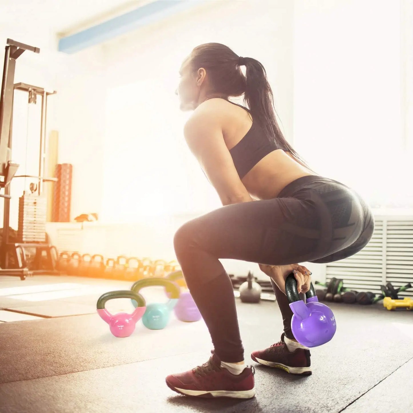 Vinyl Coated Kettlebell Set