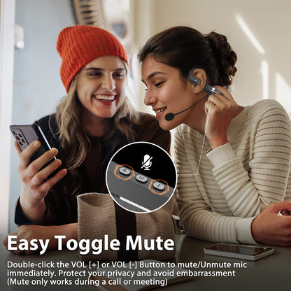 Open Ear Headphones with Mic