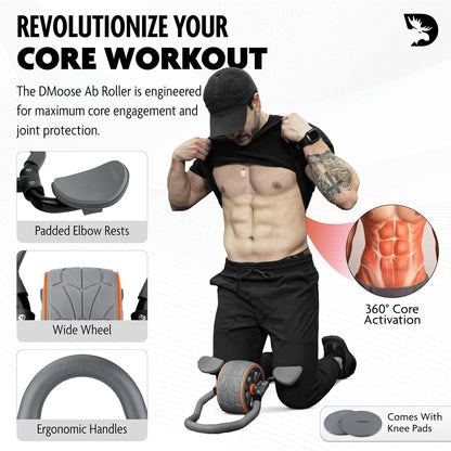 Ab Roller Wheel with Elbow Support