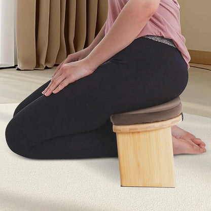 Foldable Kneeling Meditation Stool for Home Kneeler Meditations Yoga Prayer Coffee/Gray/Green