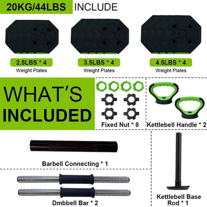 4 in 1 Adjustable Weight Set