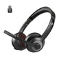 Wireless Bluetooth Headset ANC MIC for Work Computer Headphones USB Dongle Mute Mic for MacBook Headset Phone