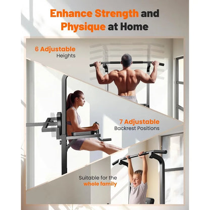 Power Tower Pull Up Dip Station