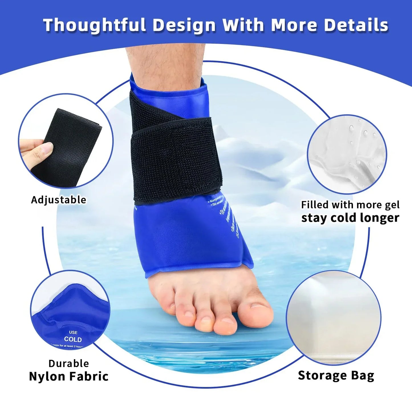 Ice Pack Wrap For Injuries