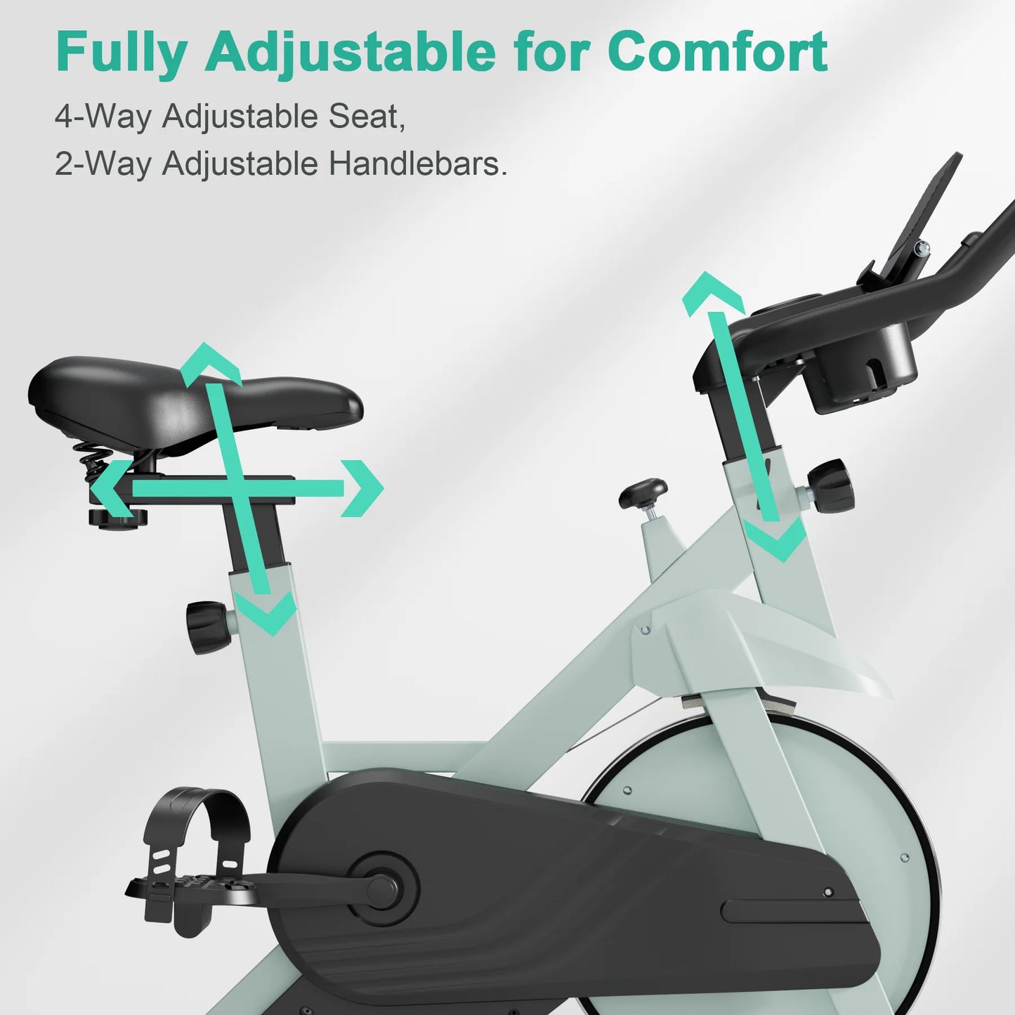 32-Level Magnetic Resistance Stationary Bikes for Home, Low Noise Workout Cycling Bike for Home