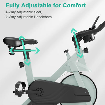 32-Level Magnetic Resistance Stationary Bikes for Home, Low Noise Workout Cycling Bike for Home