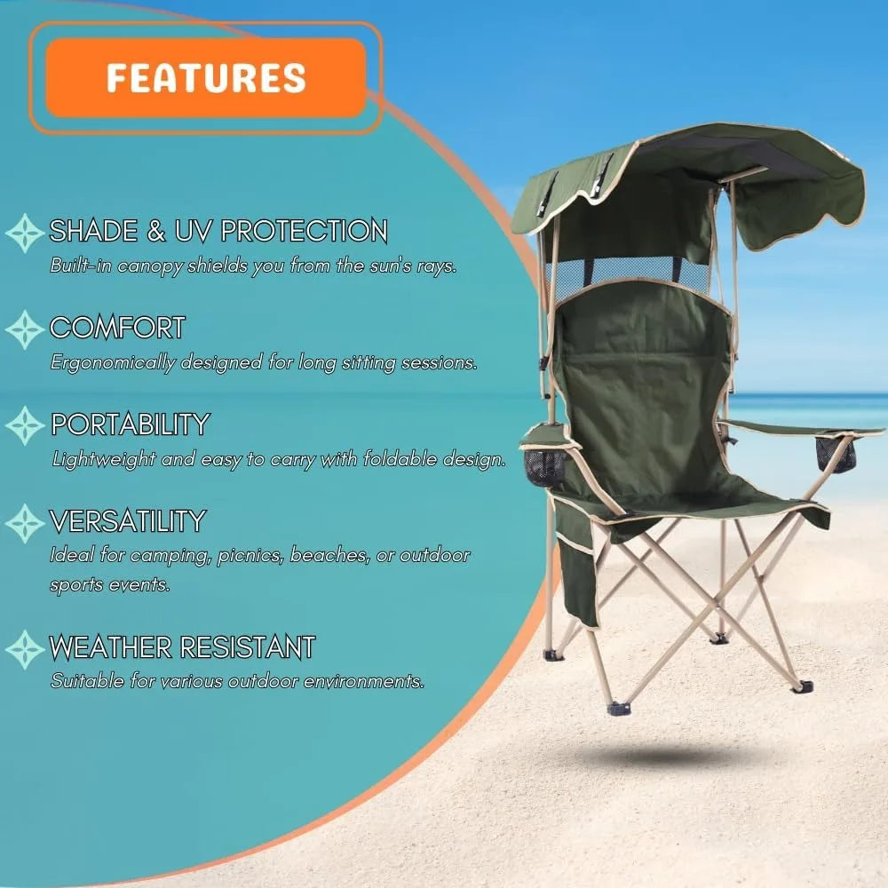 Folding Chairs with Canopy