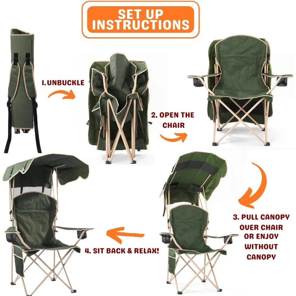 Folding Chairs with Canopy