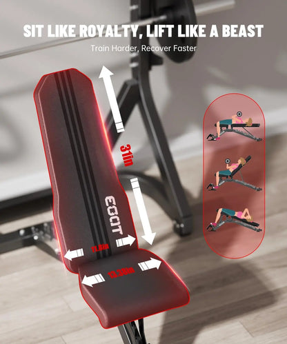 Adjustable Weight Bench for Home Gym