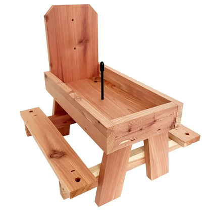 Red Cedar Squirrel Feeder
