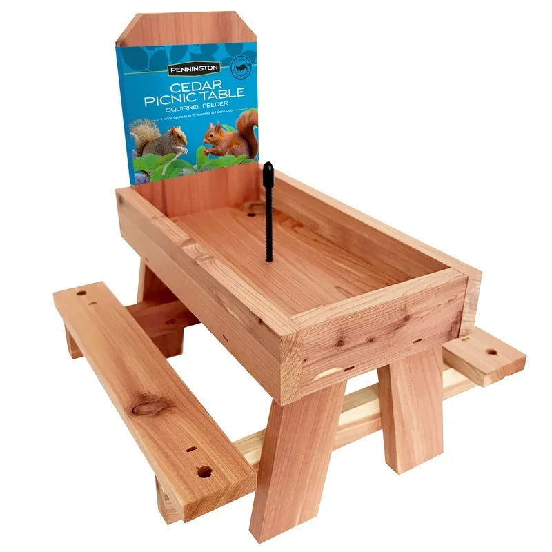 Red Cedar Squirrel Feeder
