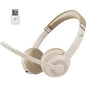 Wireless Bluetooth Headset ANC MIC for Work Computer Headphones USB Dongle Mute Mic for MacBook Headset Phone