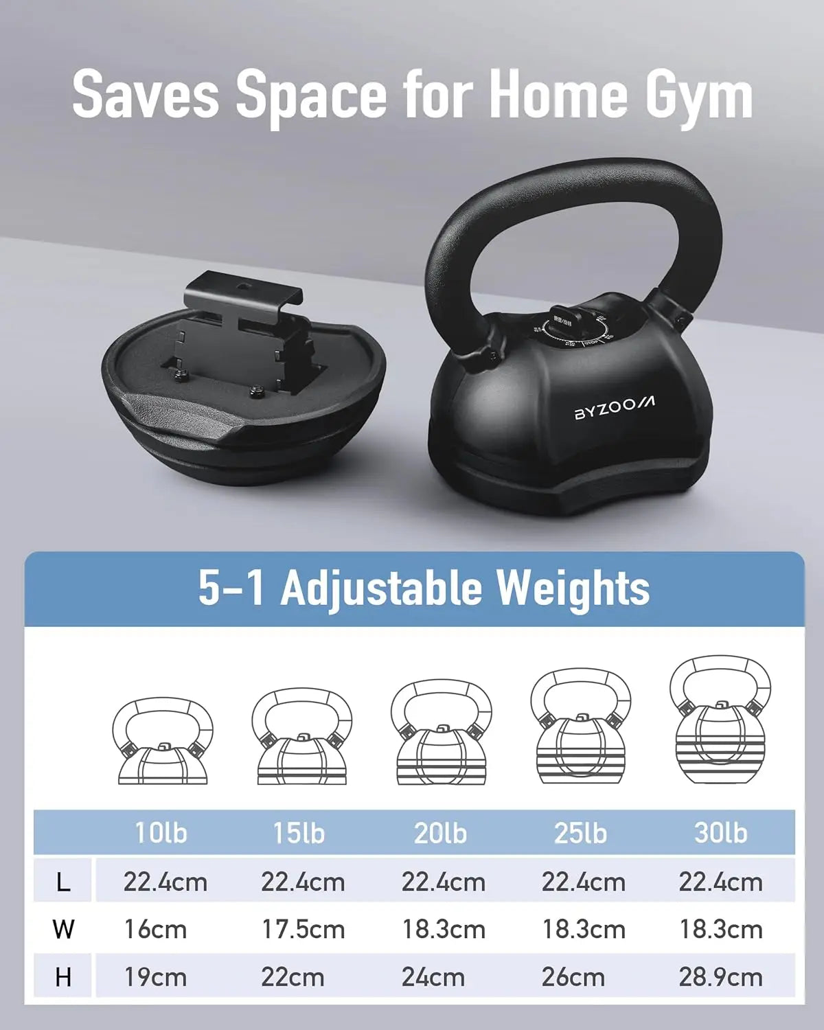 30lb Adjustable Kettlebell