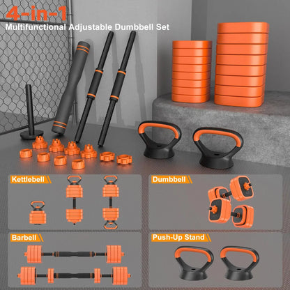 4 in1 Dumbbells Set for Home Gym