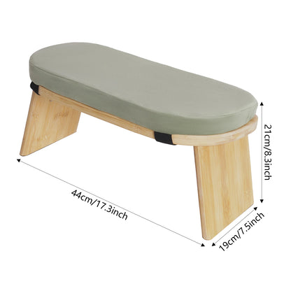 Foldable Kneeling Meditation Stool for Home Kneeler Meditations Yoga Prayer Coffee/Gray/Green